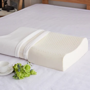 천연 라텍스 수면 침구 경추 베개, 건강 목 본드 마사지 케어 메모리 베개, 40x60, 30x50 장식, LSL40YH