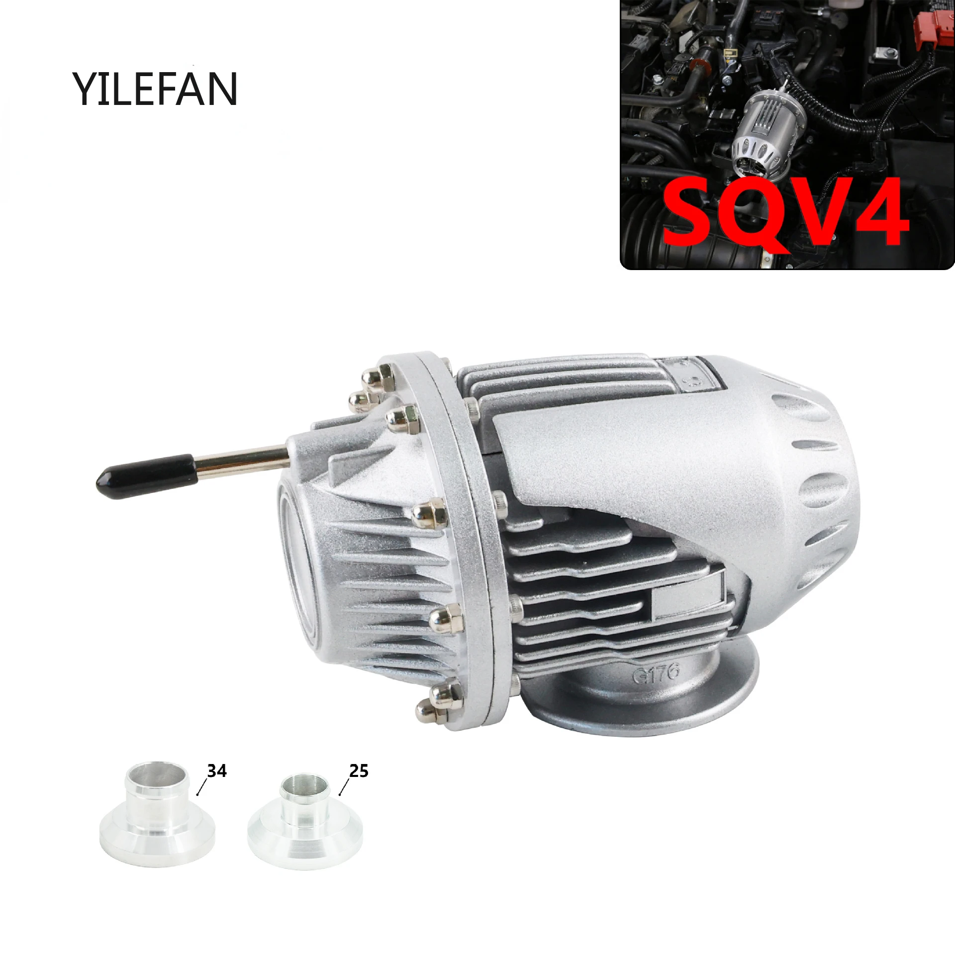 Car Accessories SQV4 SSQV4 Blow Off Valve with Direct Fit Adapter For Kia Stinger 2.0T 2.0 Turbo