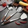 Stainless Steel Cooking Tool Set Frying Shovel Rice Soup Spoon Colander Meat Fork Non Stick Kitchenware Kitchen Accessories 2