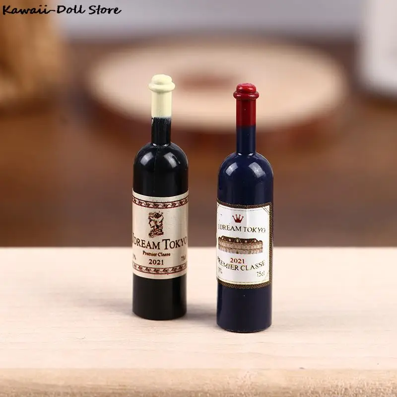 1:12 Puppenhaus Miniatur Weinglas Mini Rotwein Tasse Modell für OB11 BJD Puppenhaus Küche Restaurant Dekor Zubehör – Detail 7