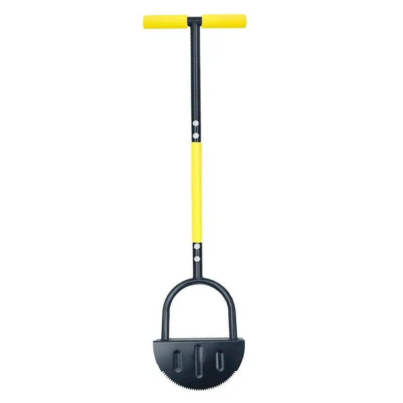 

Serrated Edger Lawn Tool Half Moon Edger Handheld Saw-Tooth Garden Edger With Steel Blade Long Handle Grass Saw Cutter For Court