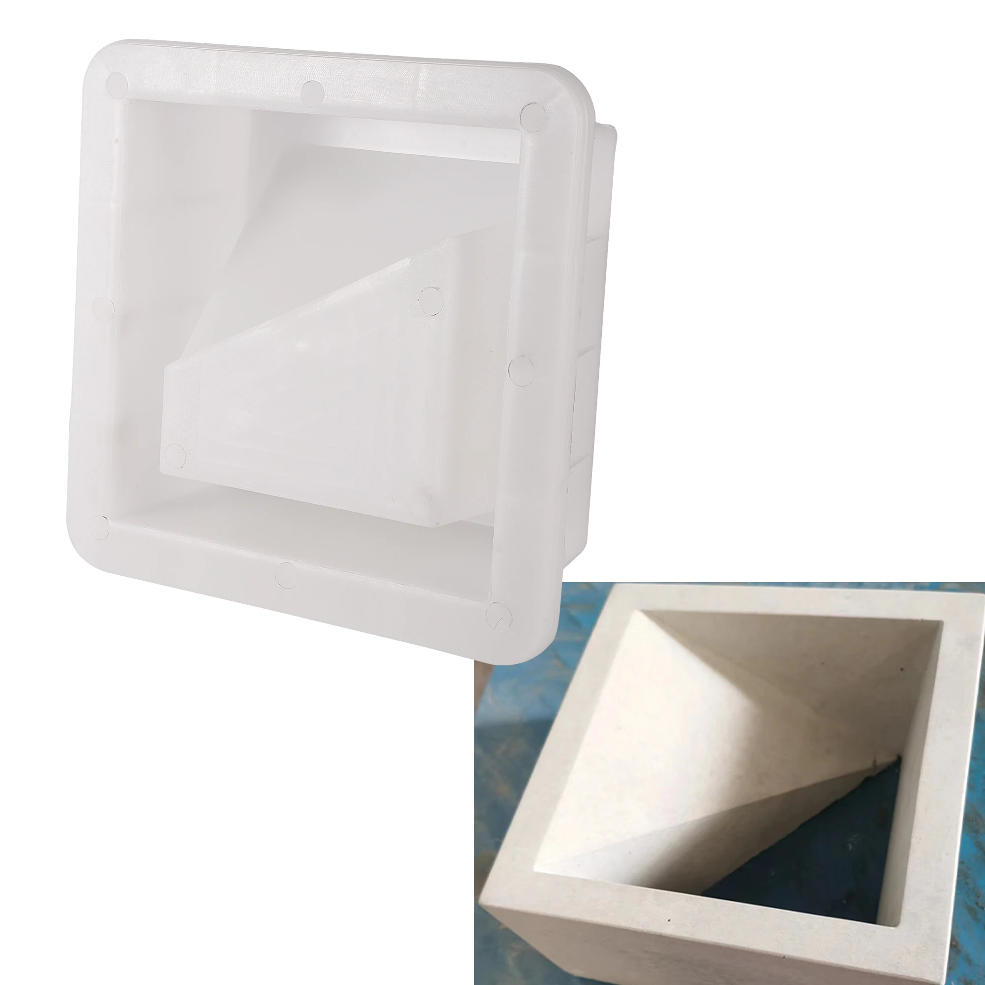 Square Grid Hollow Brick Garden Cement Paving Mold