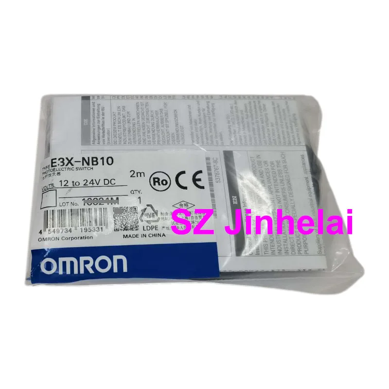 Omron-amplificador de Fibra Óptica Interruptor Fotoelétrico Autêntico 2m 1224vdc E3x-zv11 E3x-zv41 E3x-nb10 E3x-nb10-v