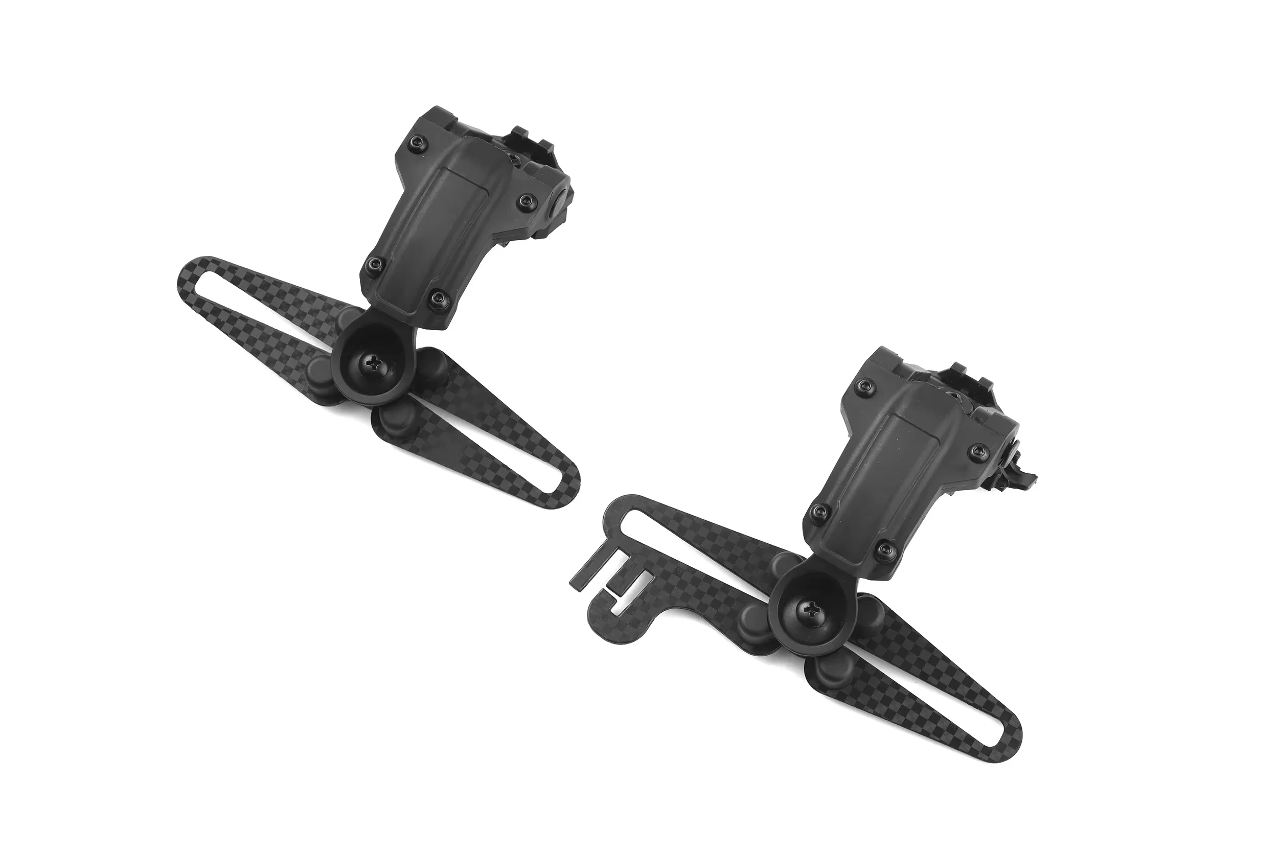 Tactical Shooting Noise Reduction Headset Adapter Carbon Fiber Material Compatible with COMTAC II III Gunfighter Headsets