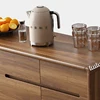 Kitchen Hutch Cabinet Pantry Storage Closet Filing Wood Kitchen Cupboard Space Saving Muebles De Cocina Restaurant Furiture 5