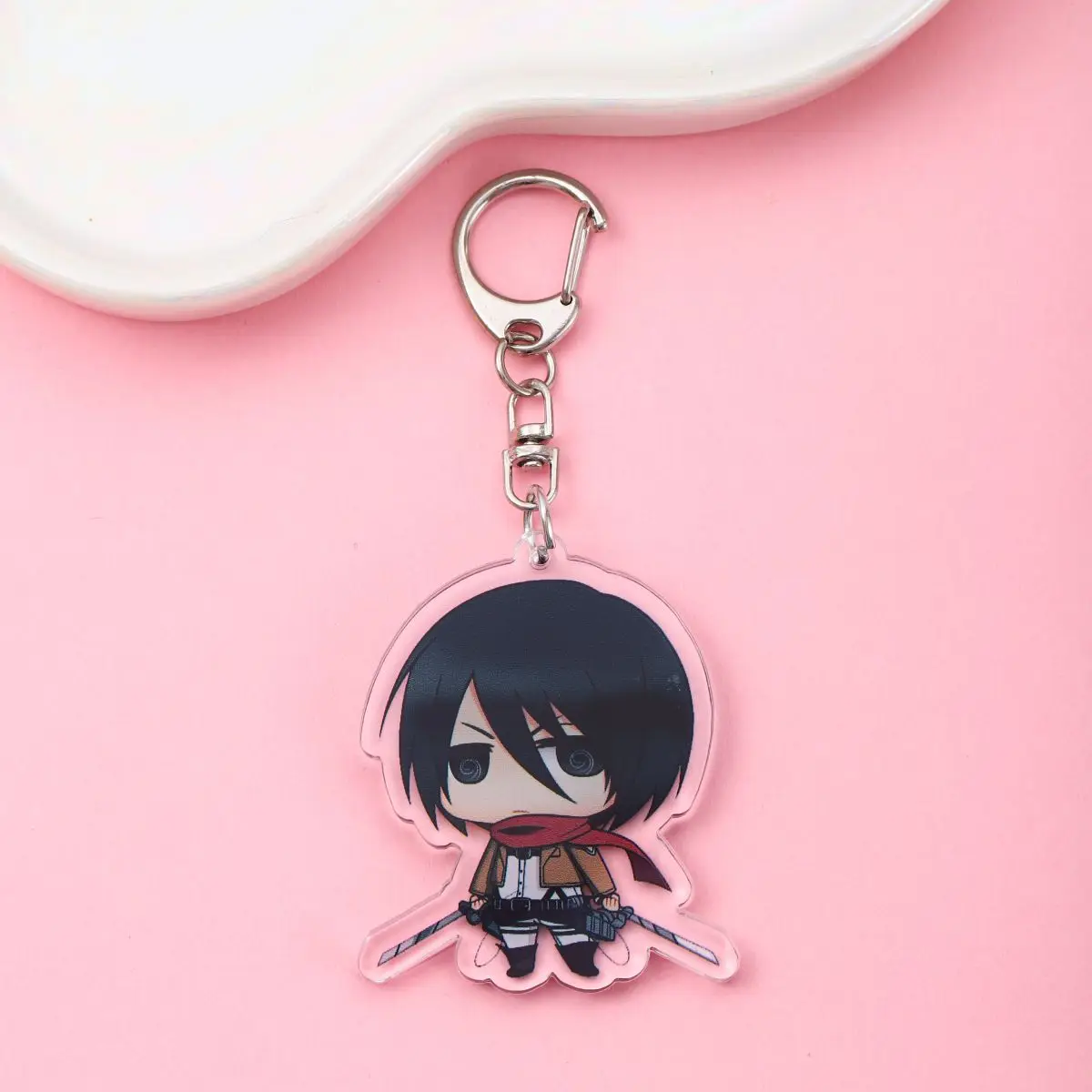 Anime Attack on Titan Acrylic Keychain Pendant Bag Charm Car Keyring Anime Keychain