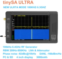 Original tinySA ULTRA 100KHZ-5.3GHZ 4inch Display Handheld Tiny Spectrum Analyzer RF Generator with Battery 1
