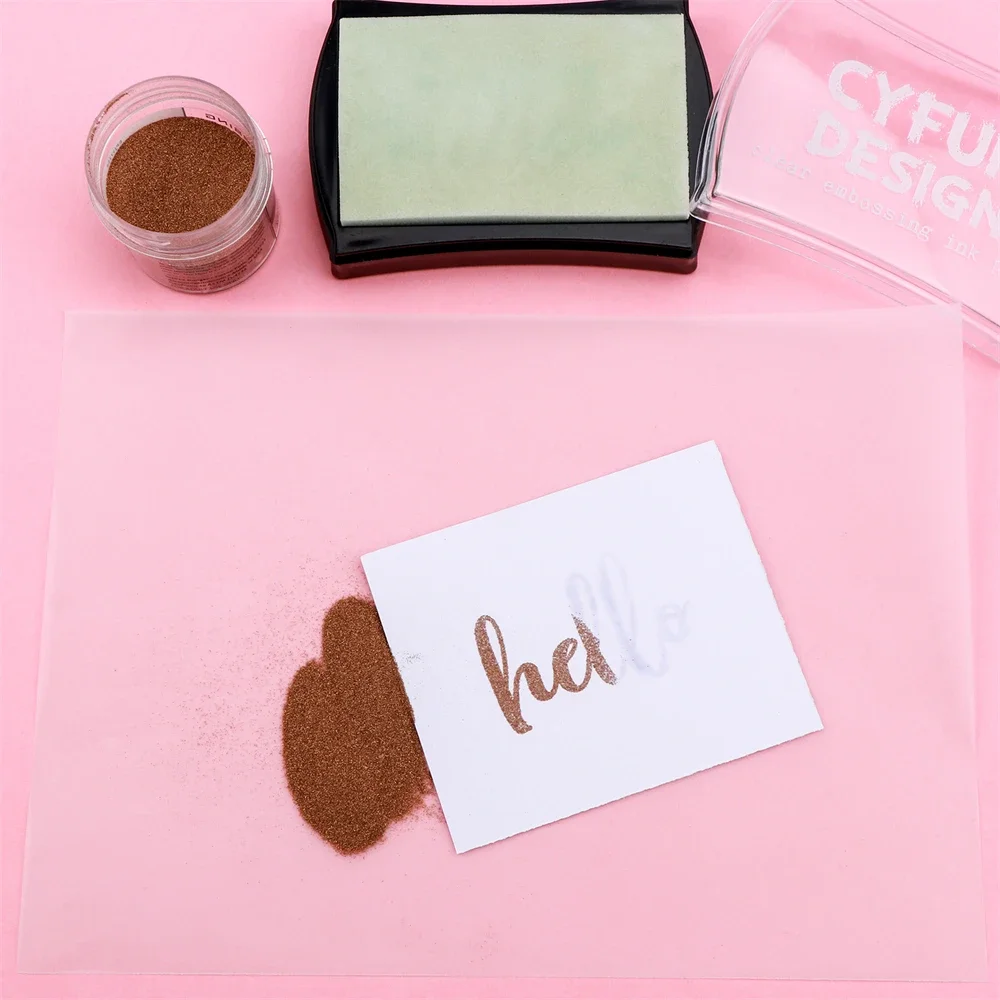 1PCS Clear Embossing Ink Pad Viscosity Floating Ink Pad Sticky InkPad For Heat Embossed Effects And To Achieve A Watermark Image