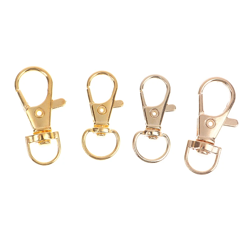 10Pcs/set Metal Swivel Lobster Hook Clasp Keyring Snap Clasp Bag Jewelry  Lanyard Trigger Buckle DIY Bag Accessories - AliExpress