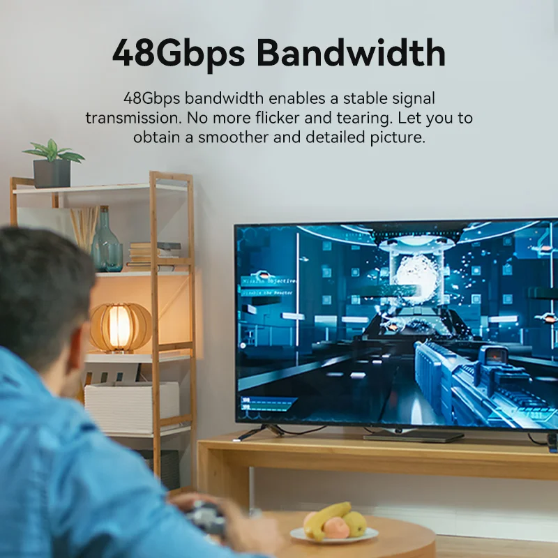Vention 8K HDMI ͽٴ 4K HDMI - Ŀ PS4 HDTV Roku ƽ PC  8K60Hz HDMI 2.1 Ŀ÷ Ȯ 