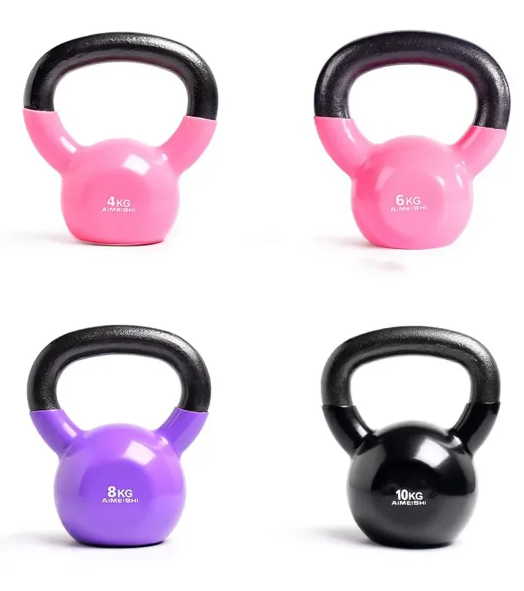Fitness Kettle Bell Perfetto Per Bodybuilding Allenamento Di Sollevamento Pesi Kettlebell In Vinile Kettlebell