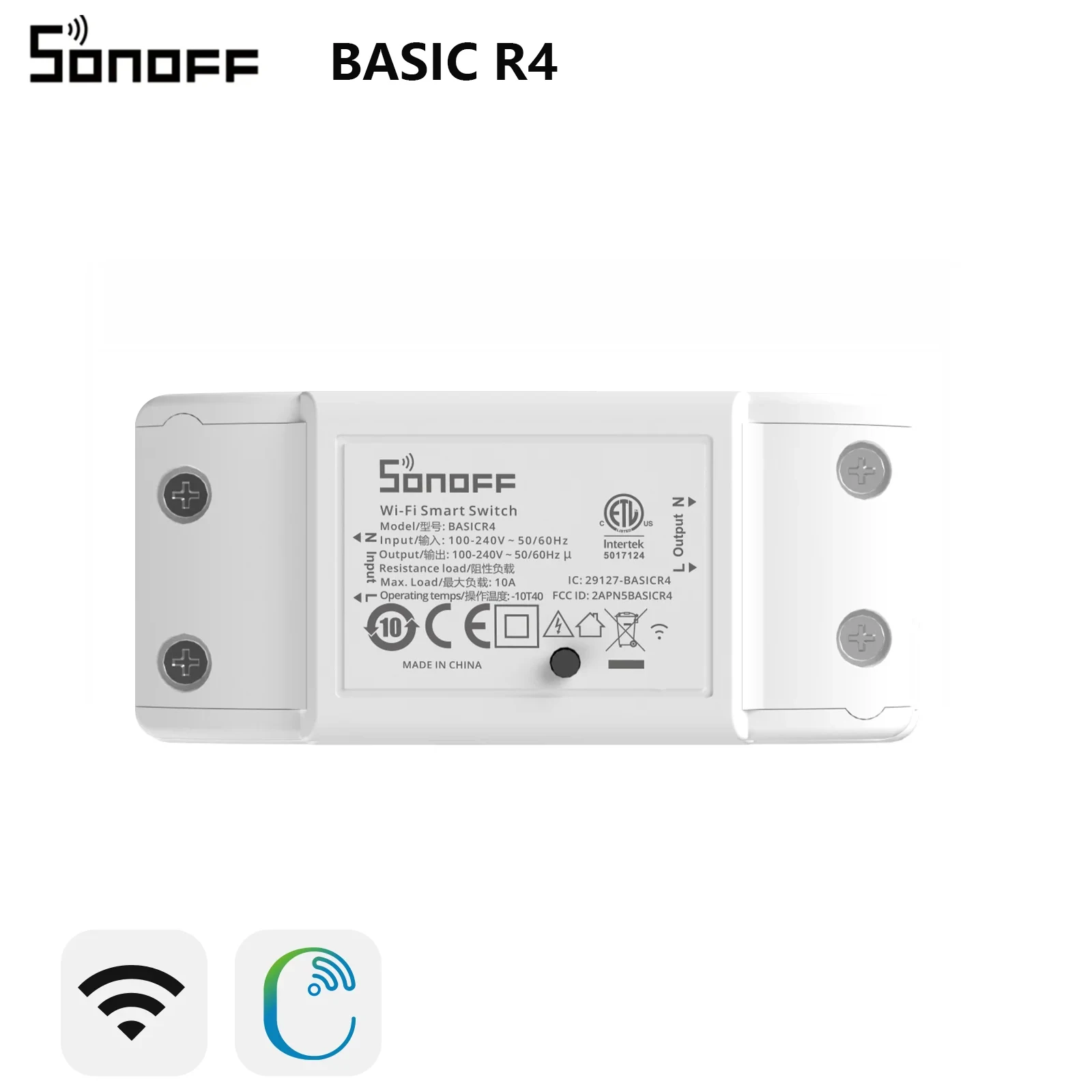 Sonoff Basic R4 Wifi DIY Interruptor Smart Switch Remote Controller Smart Home EWeLink Control Work with Alexa Google Home