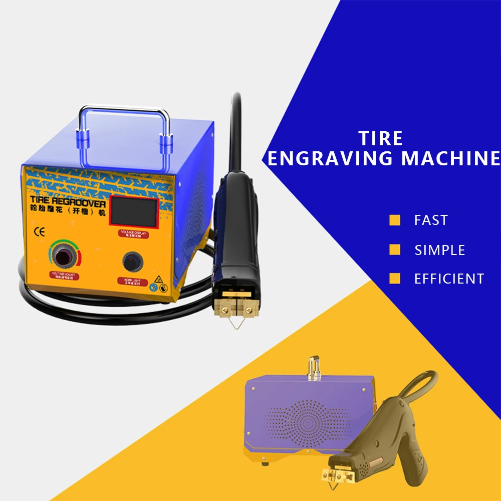 1000W Digital Tire Regroover Tire Rubber Engraving Machine Truck Car Rubber Tyres Grooving Electric Rubber Cutting power Machine