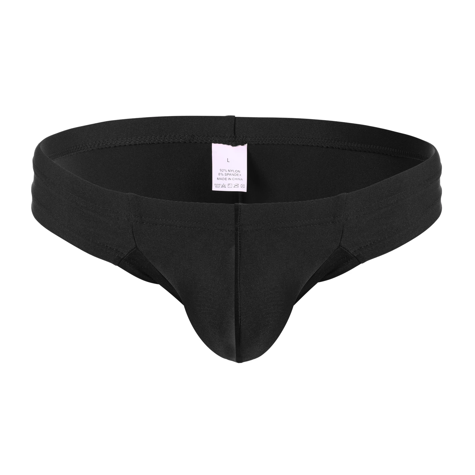 Men Swimsuit Sexy Low-rise Bulge Pouch Swimming Boxer Briefs Beach Shorts Surf Bathing Beachwear Hombre Sunga Man Bikini - 3