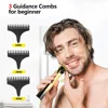 WAIKIL New Men's Waterproof Barber Professional Multi functional Sculpture Electric Push Clipper USB Rechargeable Barber 3