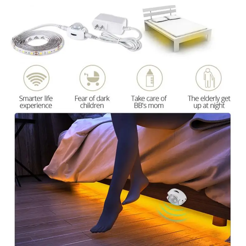 12V Motion Sensor Light Switch 5V DC Activated Timer Automatic Movement Detector ON OFF LED Strip Light PIR Motion Sensor Switch motion sensor switch