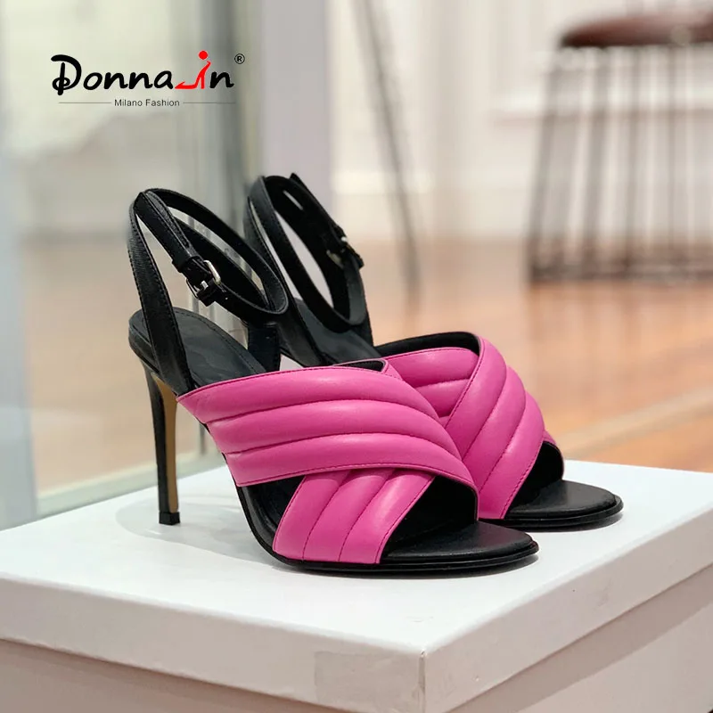 マンション火災 Donna In 女性用グラディエーターサンダル ハイヒールシューズ バックストラップ ナチュラルシープスキン スチレットヒール パーティーシューズ 22 ダイパリメイク Industrialchillan Cl