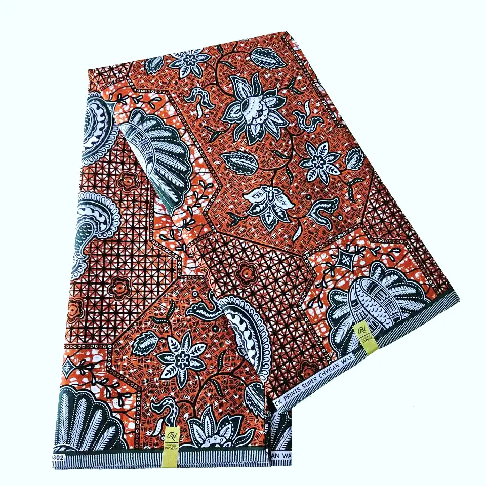 Choose african cotton wax block fabric nigeria fabric Item No.K1-1