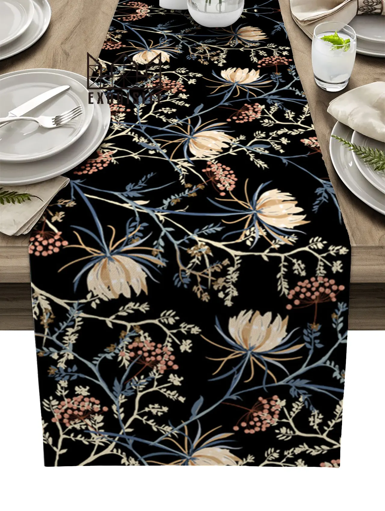 Vintage Flower Snow Lotus Decorazioni Per Matrimoni Tavolino Decor Tovaglia Tavolo Da Cucina Decorativo Runner Da Tavola