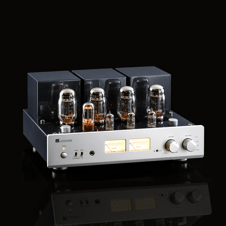 

Hot sale MUZISHAREX7 KT88 Push-Pull tube amplifier HIFI GZ34 Lamp Amp 45W*2 12AX7x1, 12AU7x2, KT88x4, 5AR4x1