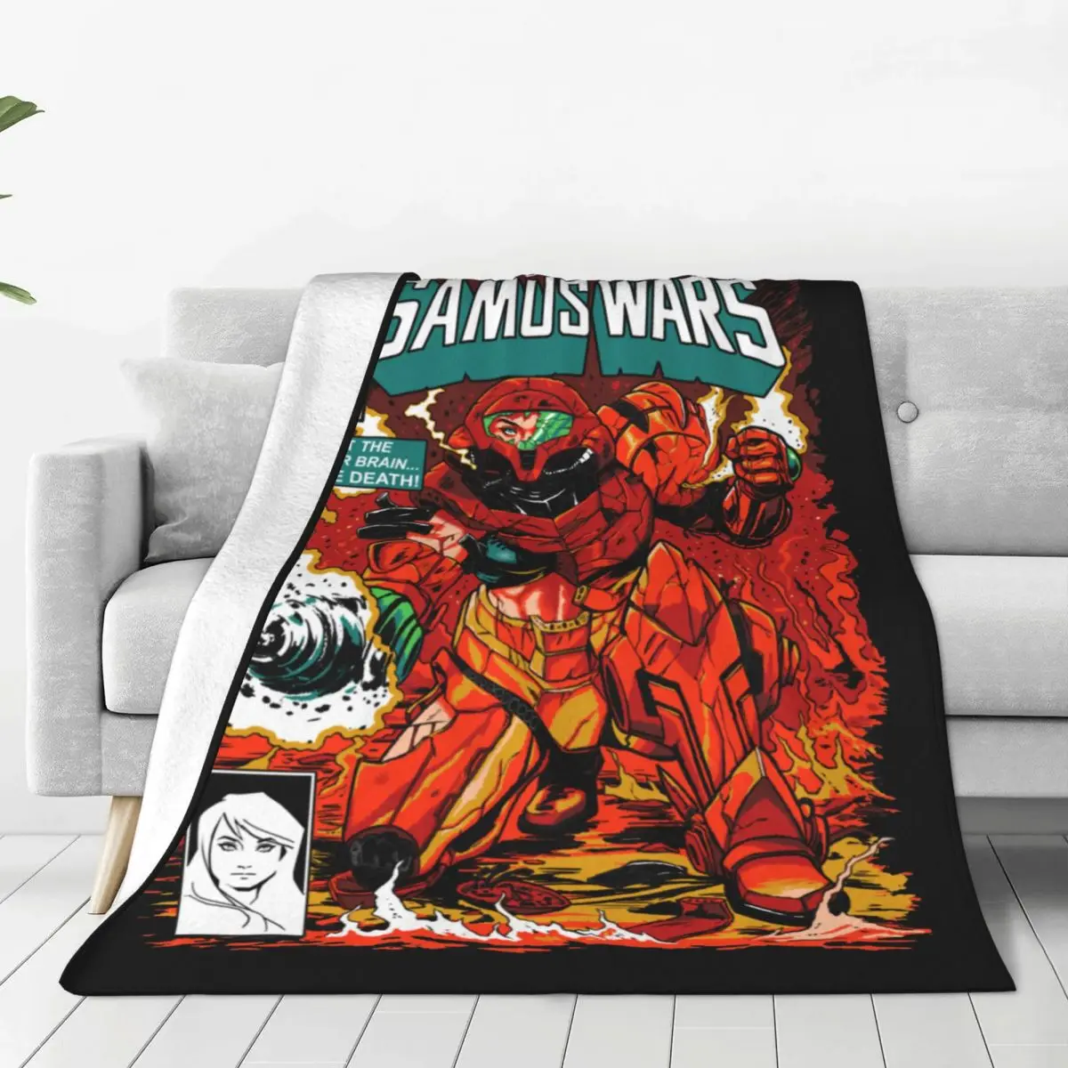 Samus Wars Coperte Decorazione In Pile Super Metroid Multifunzione Coperte Super Calde Per Copriletti Camera Da Letto Divano