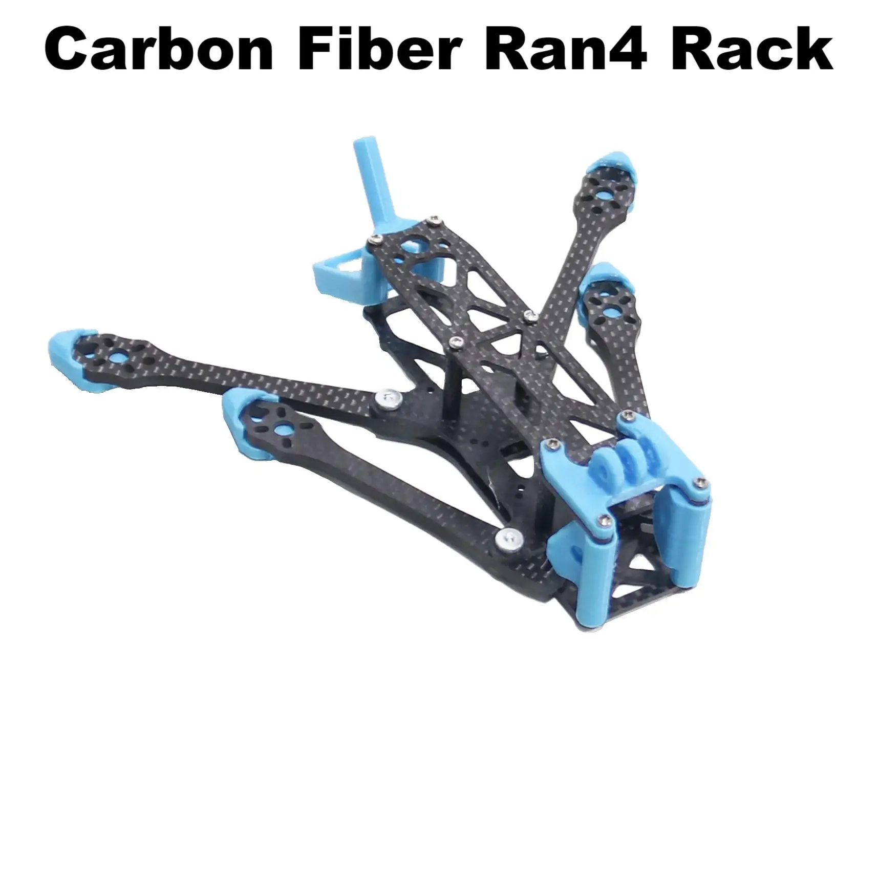 Châssis Drone FPV 4 Pouces B-CUBE Ran4 Fibre Carbone 185mm 52g