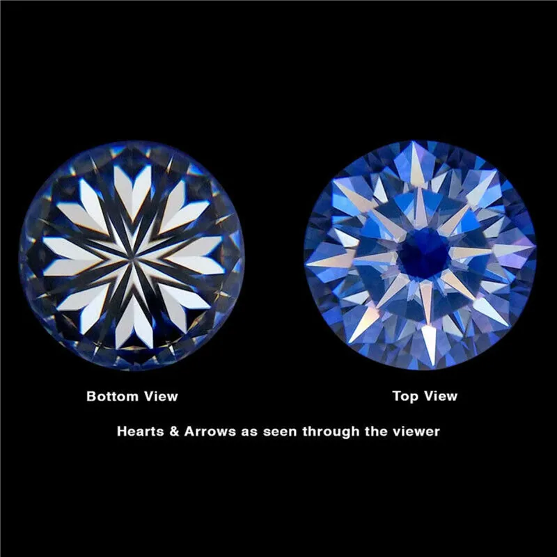 Real Lab Moissanite D Color VVS Diamond Earrings 1CT-2CT Sterling Silver Plated Platinum Four Claw Stud Earrings Women Jewelry