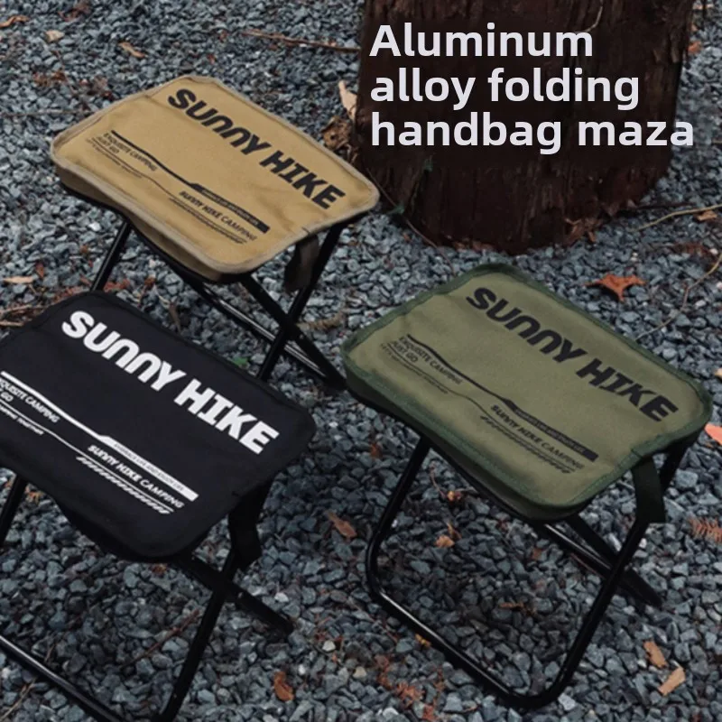 Handbag Mazar Outdoor Aluminum Alloy Portable Folding Camping Chair Ultra Light Fishing Queue Small Stool