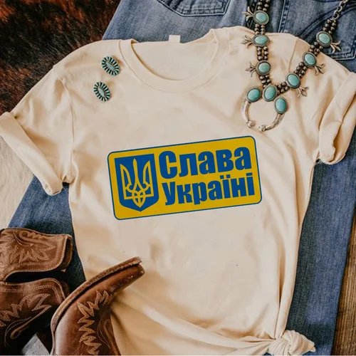 Ucraina Ucrania 우크라이나 tshirt 여성 만화 재미 있는 디자이너 티셔츠 소녀 하라주쿠 그래픽 만화 의류 3