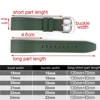 Quality Fluoro Rubber Watch Strap 18mm 19mm 20mm 21mm 22mm 24mm Sport Watchband Black Green Wristband With Quick Release Band 6