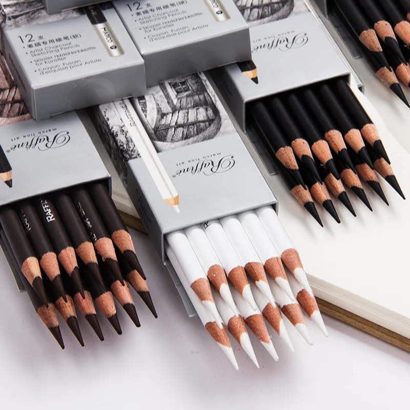 Lot De 36 Crayons à Dessin Professionnels - Graphite (14B à 5H) Et Fusain - Avec Accessoires, Trousse Toile - Pour Artistes - 3