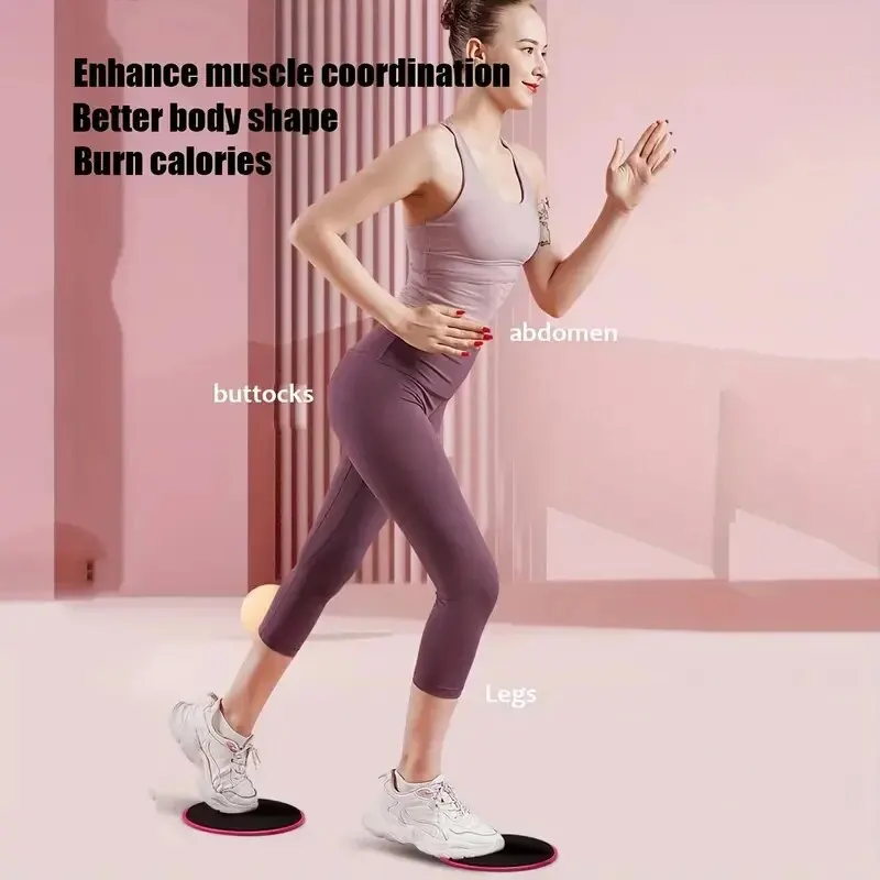 2pcs Yoga Fitness Sliding Discs 6