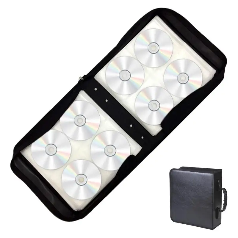 

Держатель для DVD, органайзер для хранения, сумка с молнией, большой держатель для компакт-дисков