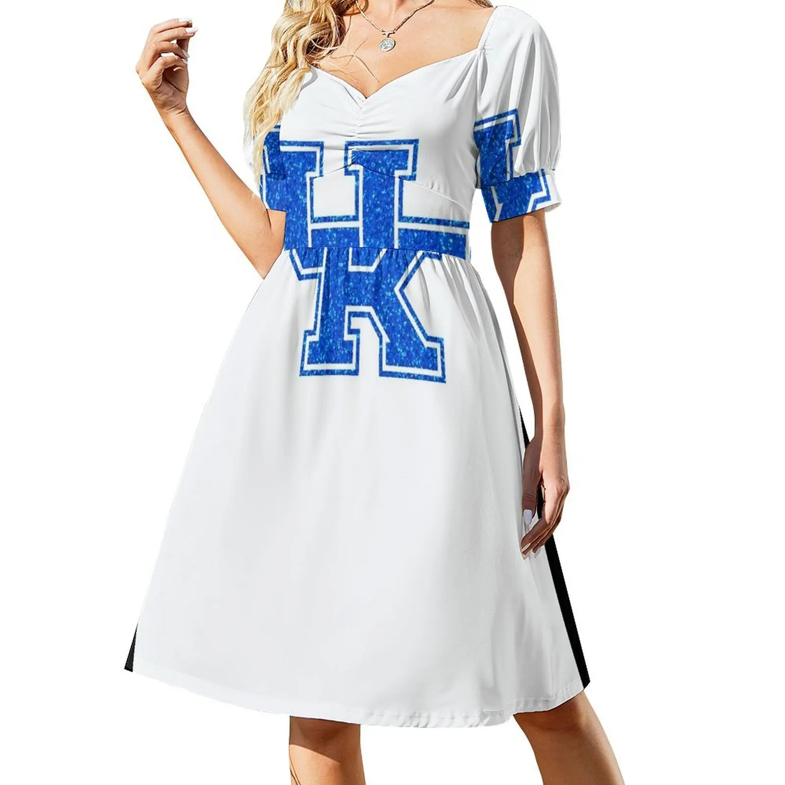 Vestido de manga corta con el logotipo de Kentucky, vestidos para mujer, vestido de verano, vestido diario para mujer, verano para mujer