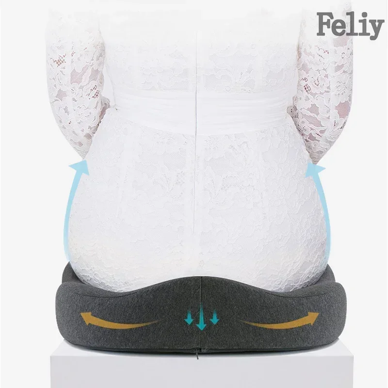 Memory Foam Office Chair Cushion Car Seat Support Pads Buttocks Pillow Massage Hips Orthopedic Pillow Coccyx Pain Relief Cushion 5