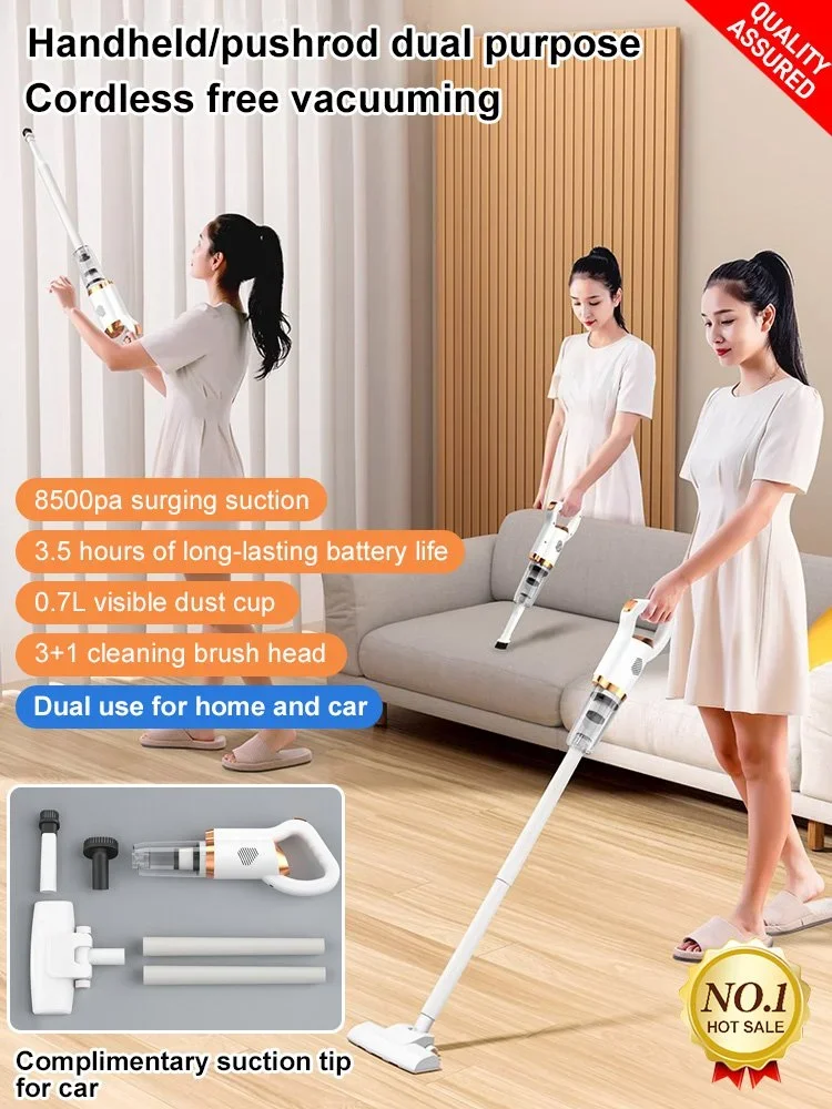 Wireless Handheld Vacuum Cleaner 8500Pa Electric Sweeper Car Remove Mites Dust Cleaner Steam-free Mop Lazy Vacuum Cleaner 1