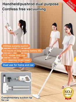 Wireless Handheld Vacuum Cleaner 8500Pa Electric Sweeper Car Remove Mites Dust Cleaner Steam-free Mop Lazy Vacuum Cleaner 1