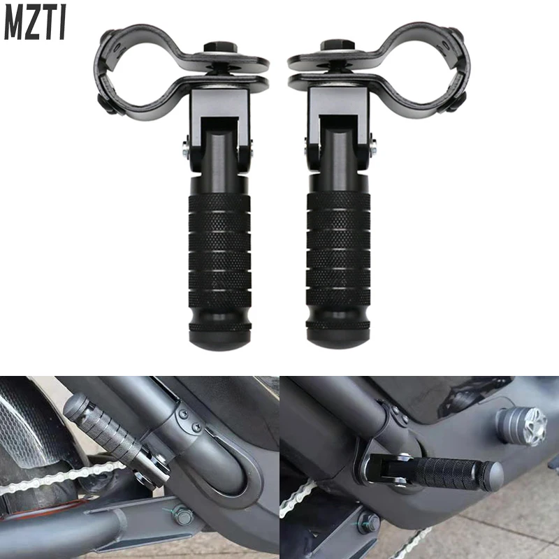 23-27mm Clamp CNC Motorcycle Part Universal Pedals Motorcycles Folded Footrest Mopeds Scooters bicycle motorbike motorcycle accessories,motorcycle footrests,motorcycle foot pedals