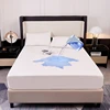 Kuup Safe Waterproof Mattress Protector, Soft Comfortable Breathable Solid Color Bedding Mattress Cover Fitted, No Pillowcases 1