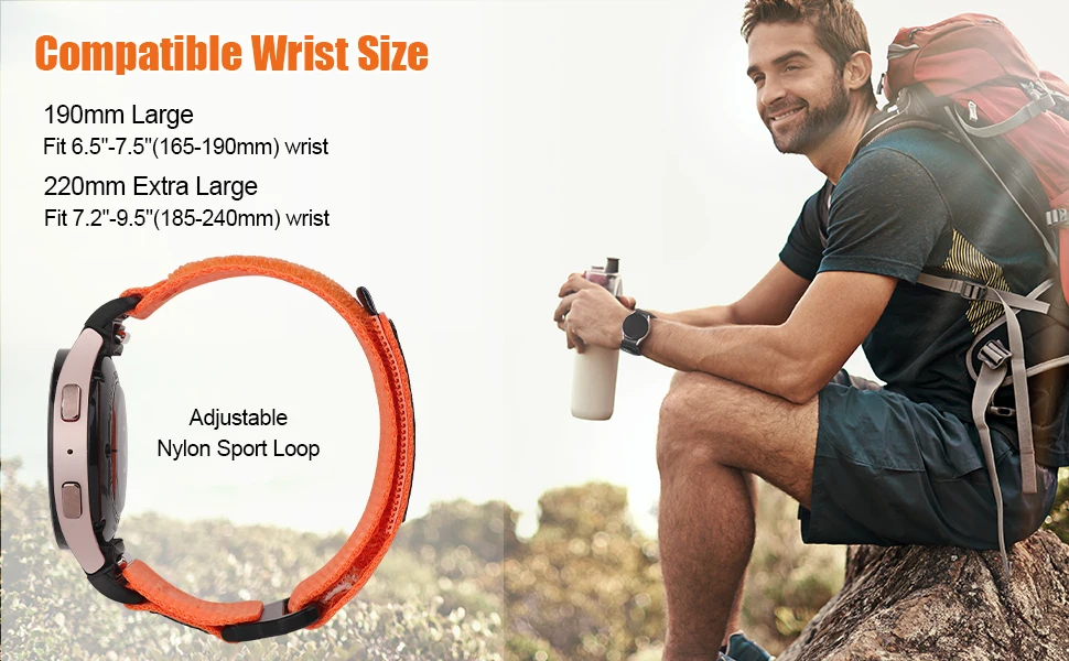 No Gap Trail Loop Strap for Samsung Galaxy watch 7 4 classic 5 Pro 44mm 40mm 47mm 43mm 45mm Nylon bracelet Galaxy watch 6 4 Band