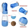 Portable Dog Water Bottle With Food Container Travel 2 in 1 Pet Water Dispenser For Small Large Dogs Cat Labrodor Drinking Bowls 3