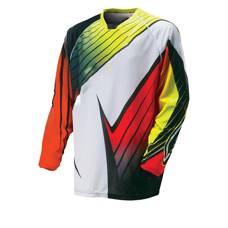 thumbnail image 1 of Camiseta de ciclismo profesional para hombre 2022 de secado rápido para motocross, descenso, bicicleta de montaña, DH, ropa de motocicleta, camisetas de MTB, 1 of 5