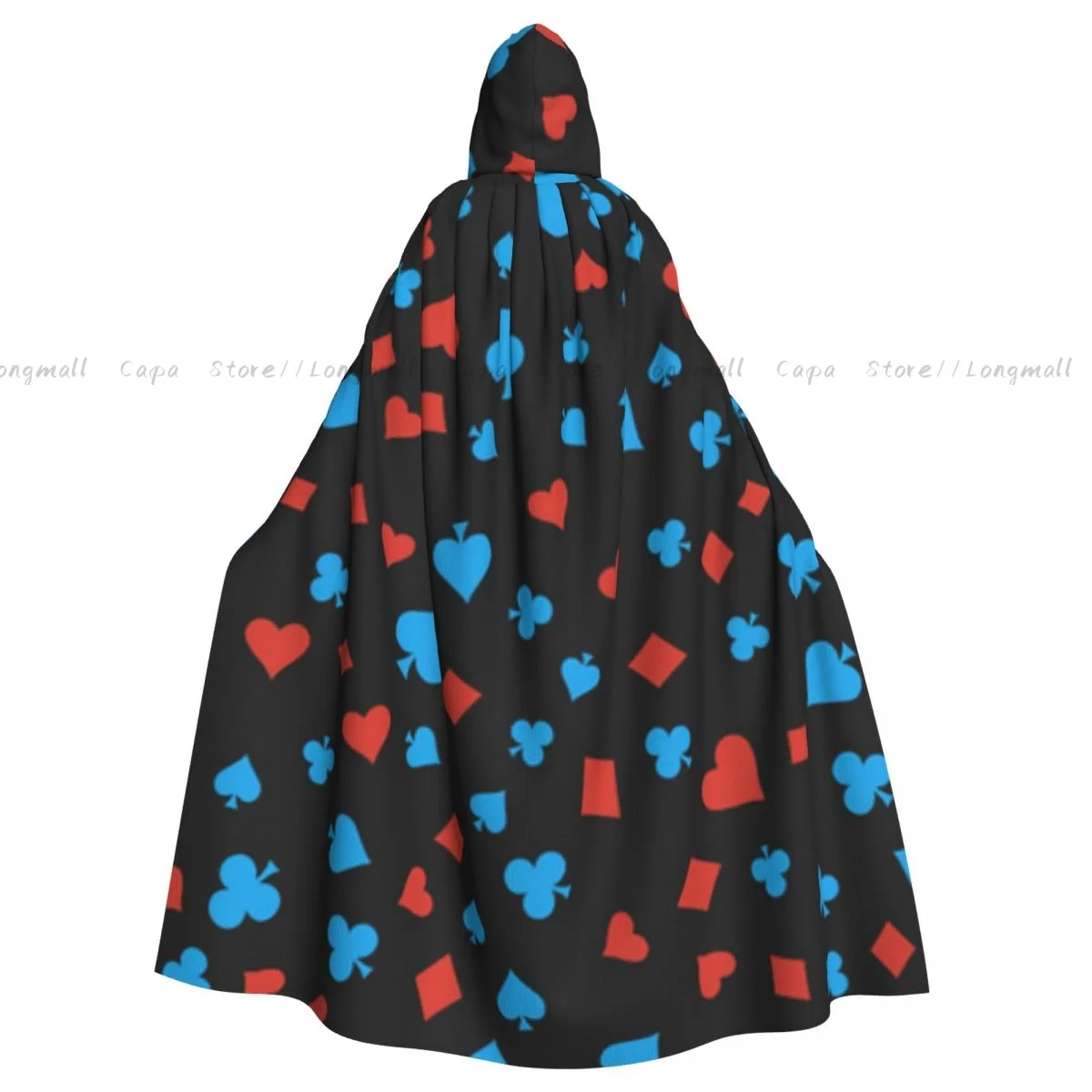 

Witch Cloak Suits Card Signs Halloween Cosplay Costume Unisex Adult Cloak Retro Ages Cape