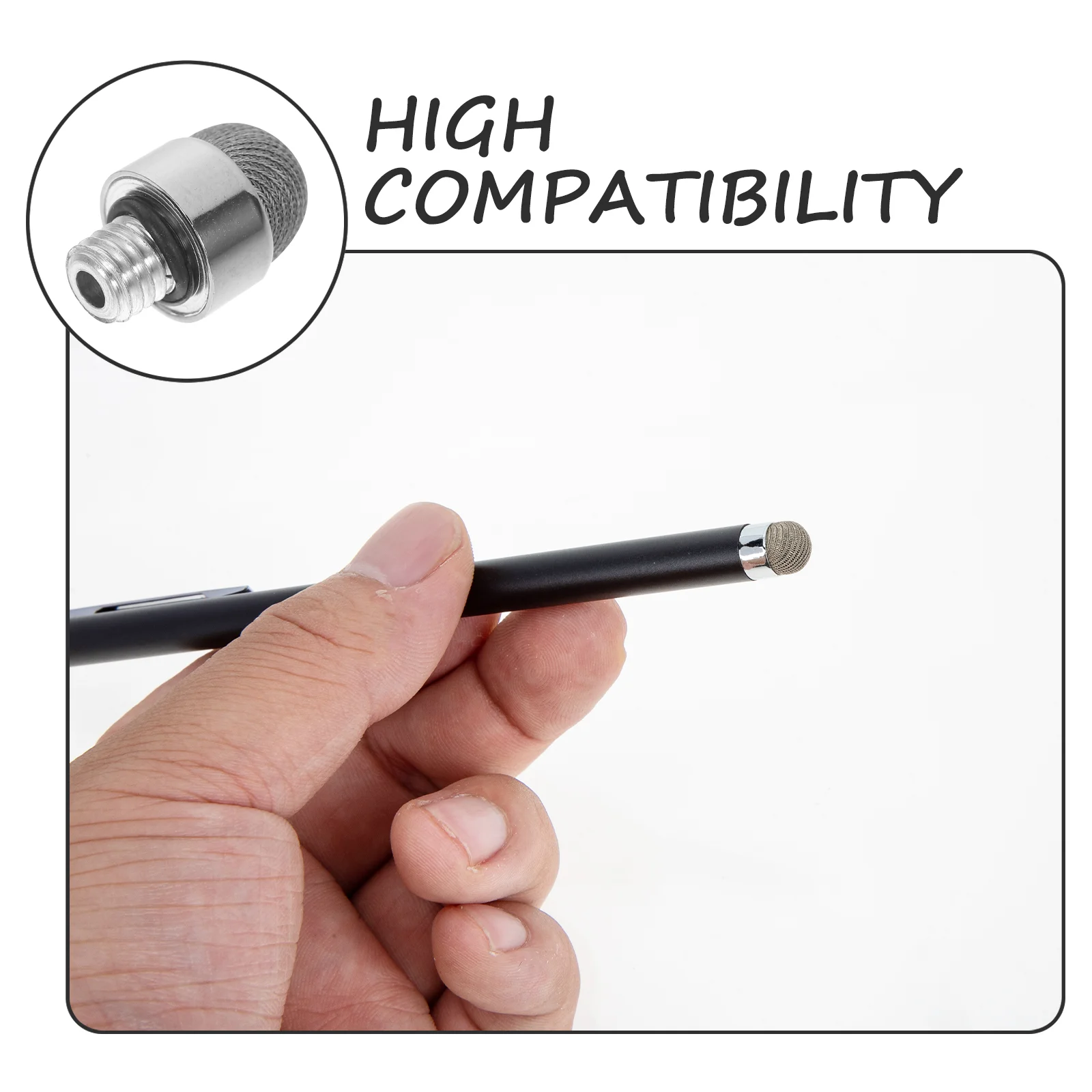 Capacitive Pen Tip Stylus Tips 5 Pcs For Touch Screens Mesh Fiber Cloth Replacement pencil nib,stylus pen tip,pencil tips