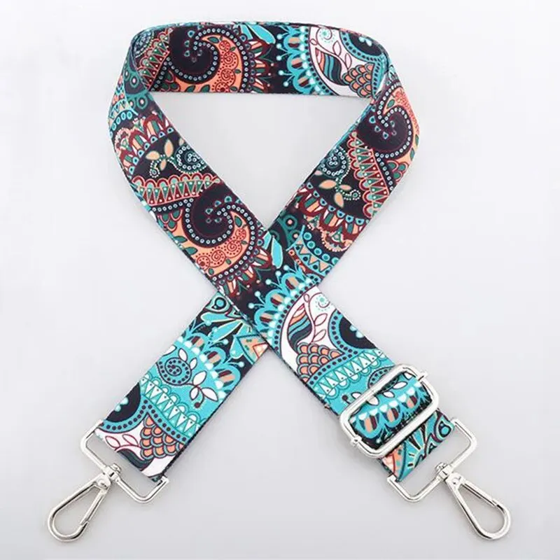 Sd4e3ec7b689f450ca78fd10e3bd5ccdcJ Stylish Colorful Ethnic Wind Wide Shoulder Strap Ladies Bag Accessories Adjustable Single Crossbody Straps Mallzona