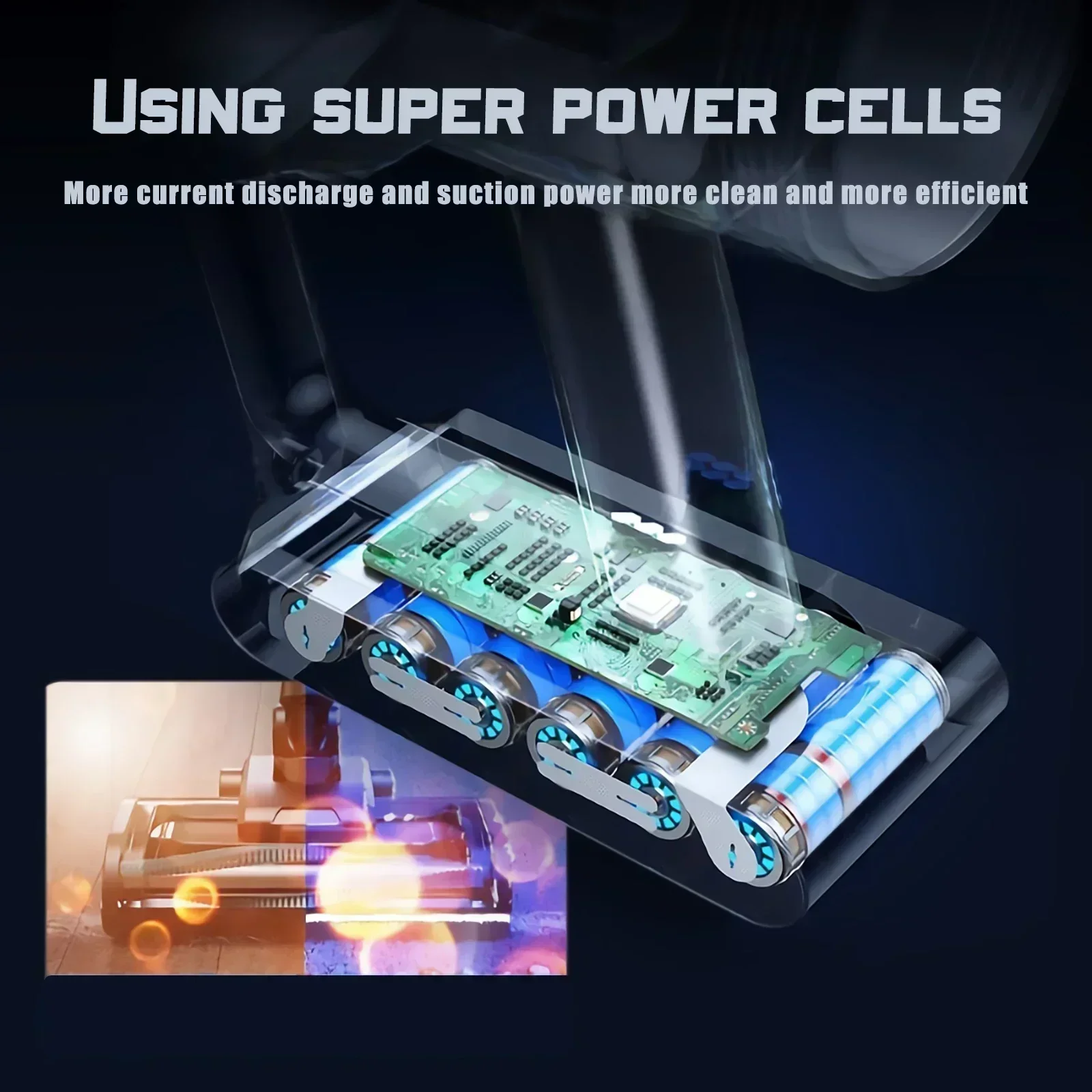 8.0Ah Rechargeable Battery for Dyson V6 V7 V8 V10 SV10 SV11 SV12 SV09 SV05 Vacuum Cleaner Battery DC61 Cyclone Mattress rechargeable battery vacuum cleaner battery