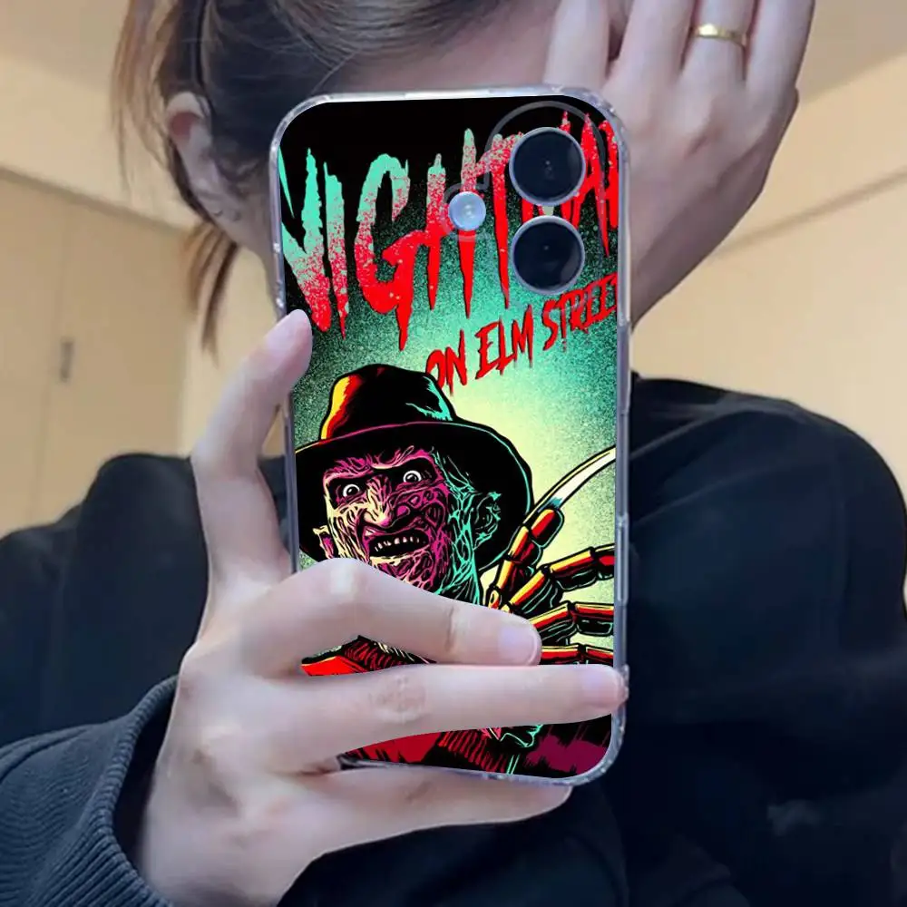 Horror Halloween Transparent Phone Case - Michael Myers Design, Soft TPU Silicone