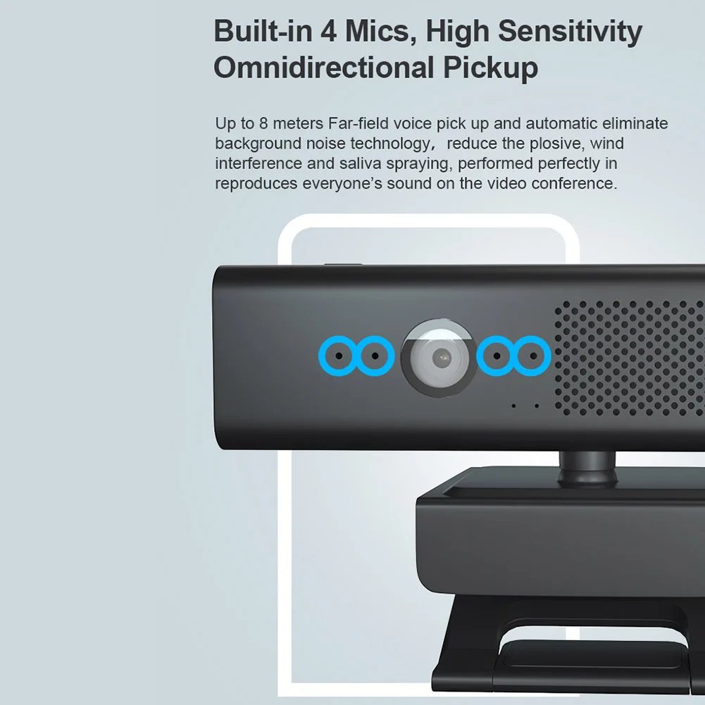 1080P FHD Web Camera 3 in 1 30fps Conference Computer Webcam with Speaker Microphone Magnetic Computer Webcam for Live Broadcast
