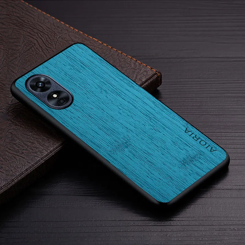 Luxury Bamboo Wood Pattern Leather Case - Premium Eco-Friendly Design