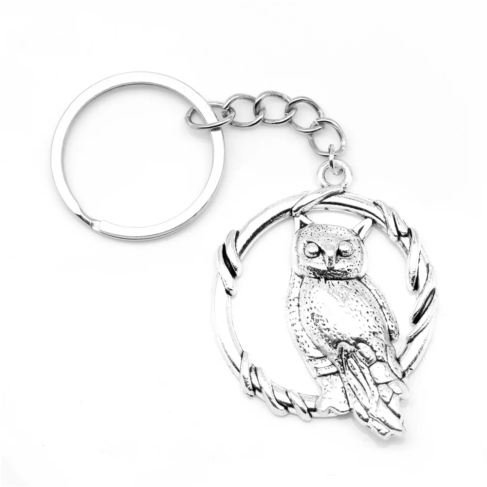 

1 Piece Owl Car Keychain Beautiful Jewelry 36x48mm